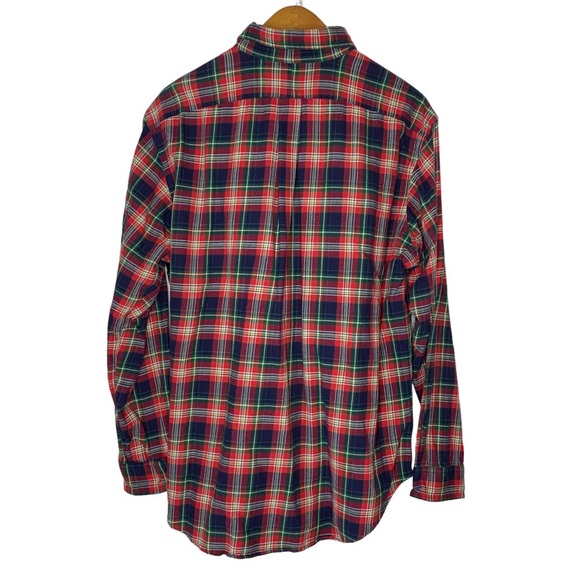 RALPH LAUREN Sz XL Red Tartan Plaid Flannel Classic Fit Button Down L/S Shirt - Picture 5 of 11
